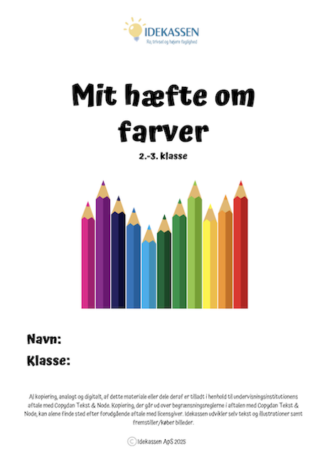 Mit hæfte om farver - Opgavekassen