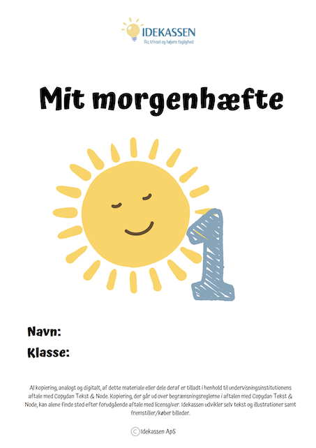 Mit morgenhæfte - Opgavekassen