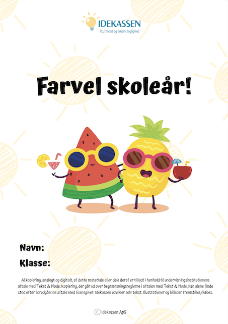 Farveskoleår - Opgavekassen