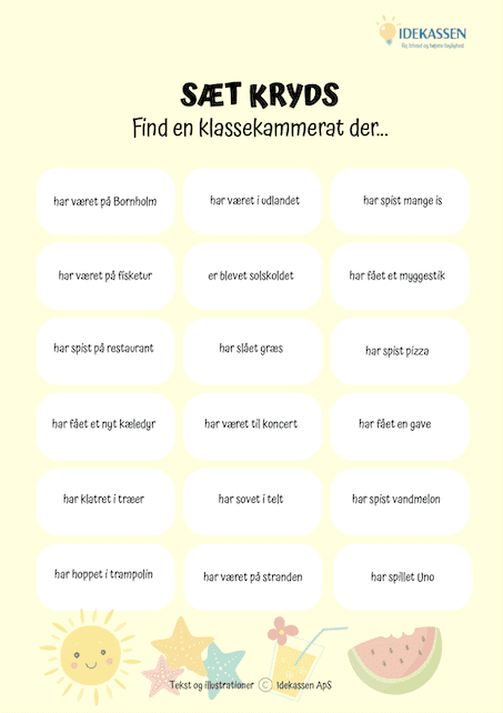 Find en klassekammerat - Opgavekassen