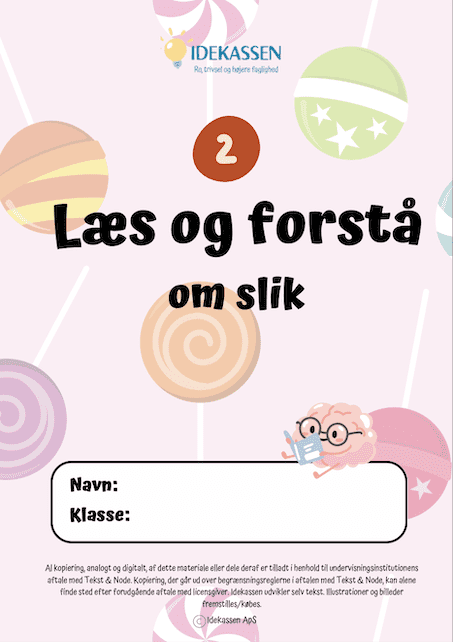 Læs og Forstå om slik - opgavekassen