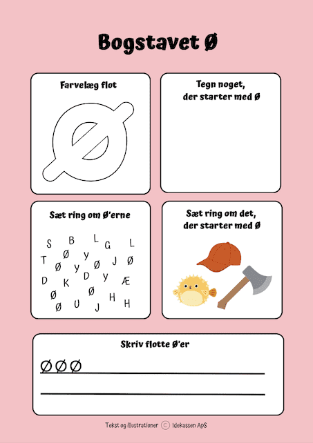 Ø - Bogstaver på Idekassen