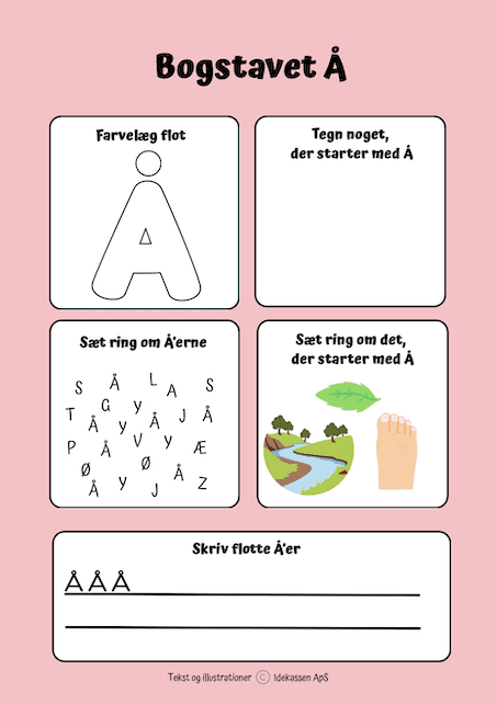 Å - Bogstaver på Idekassen