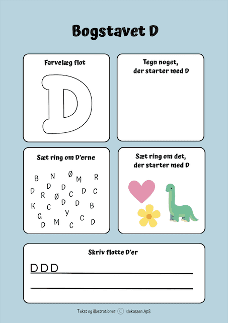 D - Bogstaver på Idekassen