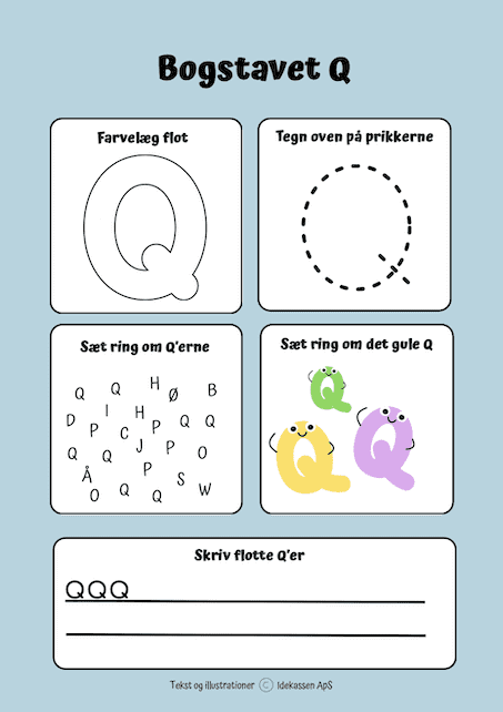 Q - Bogstaver på Idekassen