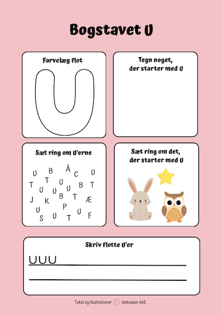 U - Bogstaver på Idekassen