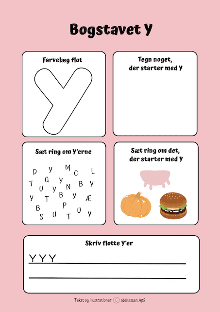 Y - Bogstaver på Idekassen