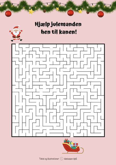 Hjælp julemanden - Jul på  Idekassen
