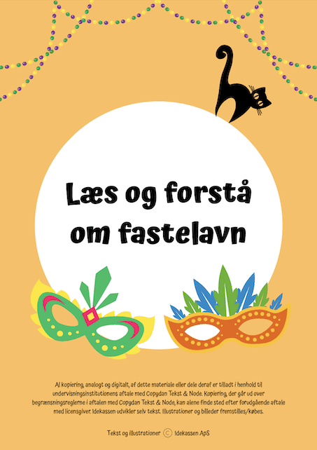 Læs og forstå - Fastelavn på Idekassen.dk