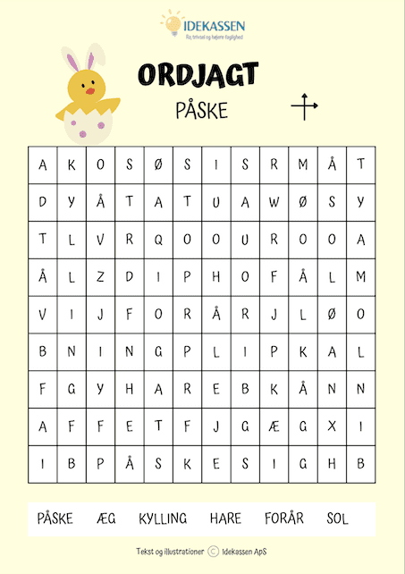 Ordjagt påske - Opgavekassen - Idekassen