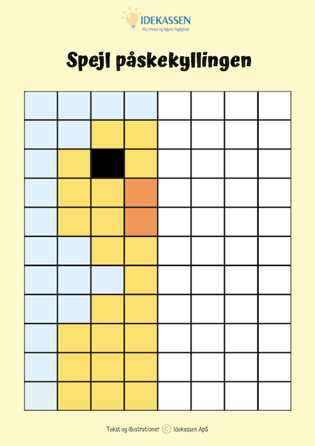 Spejl påskekyllingen - Opgavekassen - Idekassen