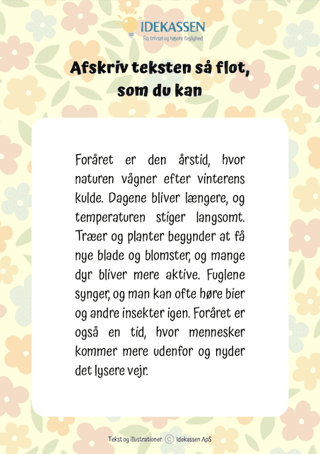 Afskriv teksten på Idekasse