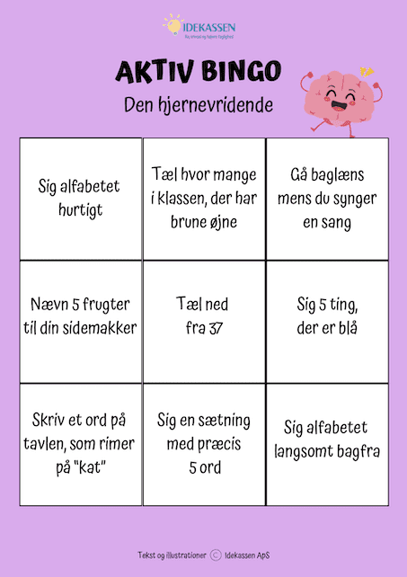 Aktiv Bingo - Den hjernevridende - Idekassen