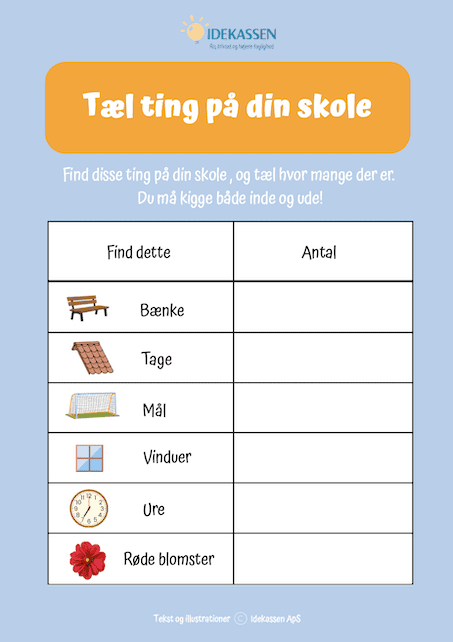 Tæl ting på din skole - Idekassen