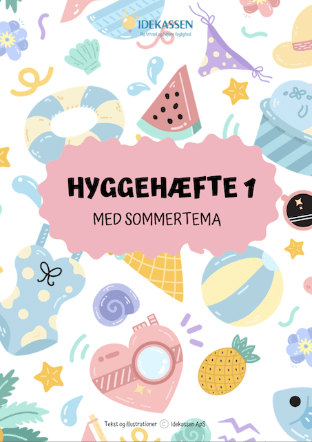 Ordjagt med sommerord - Idekassen Hyggehæfte 1 med sommerstemning - Idekassen
