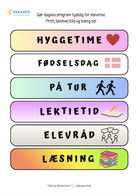 Tavlekort Aktiviteter - Idekassen